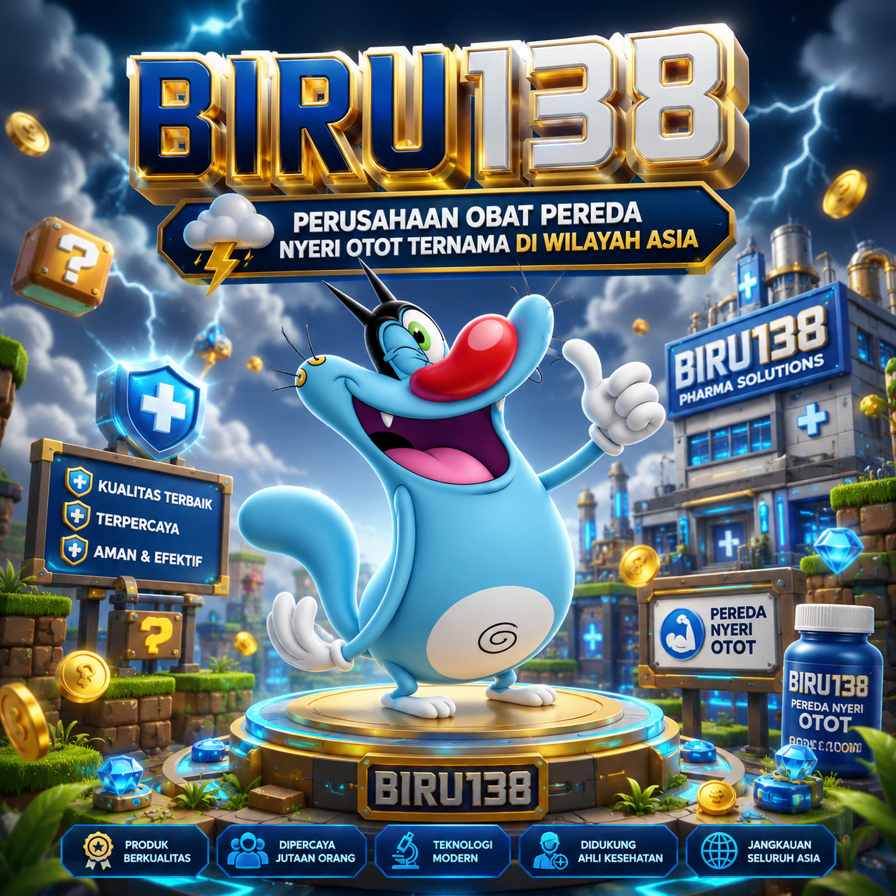 BIRU138 ⛈︎ Perusahaan Obat Pereda Nyeri Otot Ternama Di Wilayah Asia